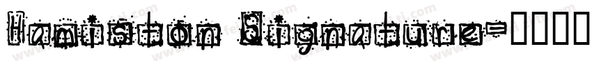 Hamiston Signature字体转换